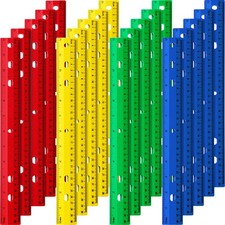 Bulk 12 Inch Rulers, 20 Pcs Plastic Ruler Set, for , Colorful
