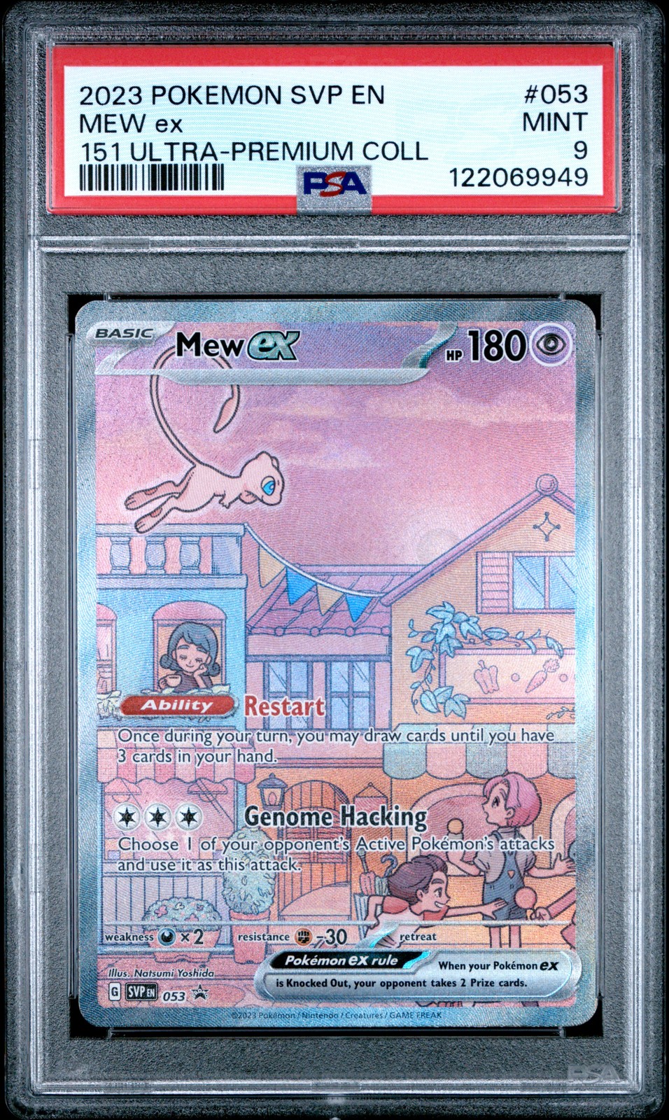 2023 POKEMON SVP EN-SV BLACK STAR PROMO 151 ULTRA-PREM COLL #053 MEW EX PSA 9