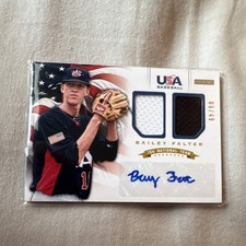 Panini 2012 USA Baseball National Team Bailey Falter 15U Auto Patch #9 /49