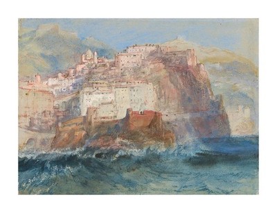 J.M.W. Turner Genoa, from the Sea : Archival Quality Giclée Art Print ca. 1830s