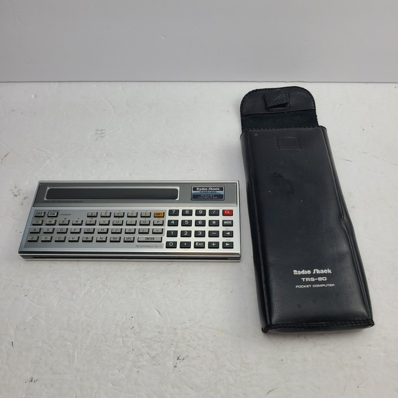 Retro Tandy TRS-80 Pocket Computer w/ Case
