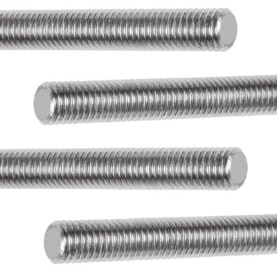 1/4-20 x 12 Fully Threaded Rod, 4PCS 1/4''-20 12 in All Threaded Rods, 304 Stainl