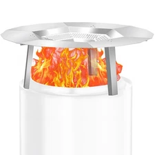 Heat Deflector for Solo Stove Yukon 27"with 3Legs Stainless Steel Fire Pit Plate