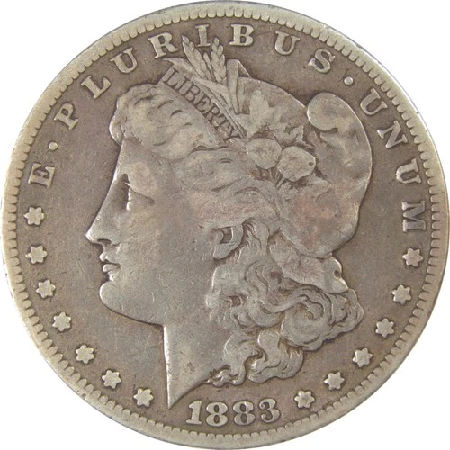 1883 S Morgan Dollar VG Very Good Details Silver $1 Coin SKU:I24247