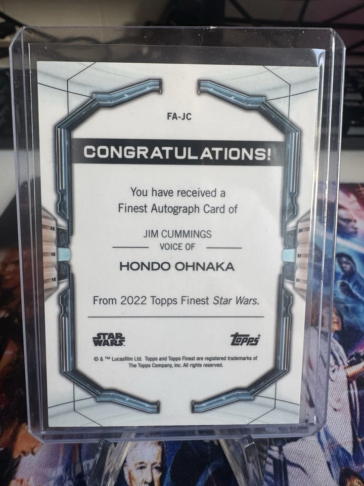 2022 Topps Finest Star Wars Hondo Ohnaka Auto 4/25 (Jim Cummings) - Image 2 of 2