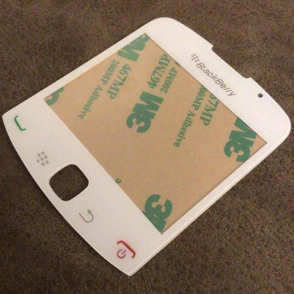 Lente de tela genuína original Blackberry Curve 9300 janela - Branco - Imagem 3 de 3