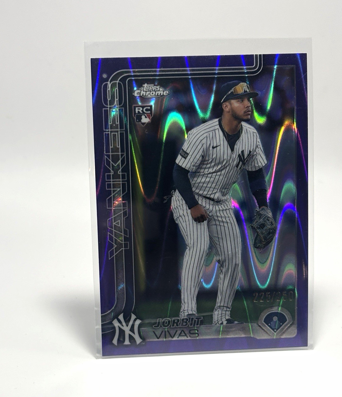 Topps 2025 Topps Chrome Update Jorbit Vivas Yankees #USC113 Purple /250 RC