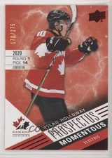 2021 Team Canada Juniors Prospectus Momentous Electric Red Dylan Holloway 0bv
