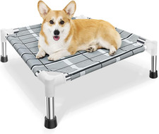 Elevated Dog Bed, Raised Cooling Lifted Dog Cot for Indoor  Outdoor