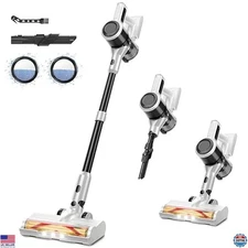 Cordless Stick Vacuum - 30Kpa Suction, 45 Min Runtime, 8-in-1 Handheld for Pets