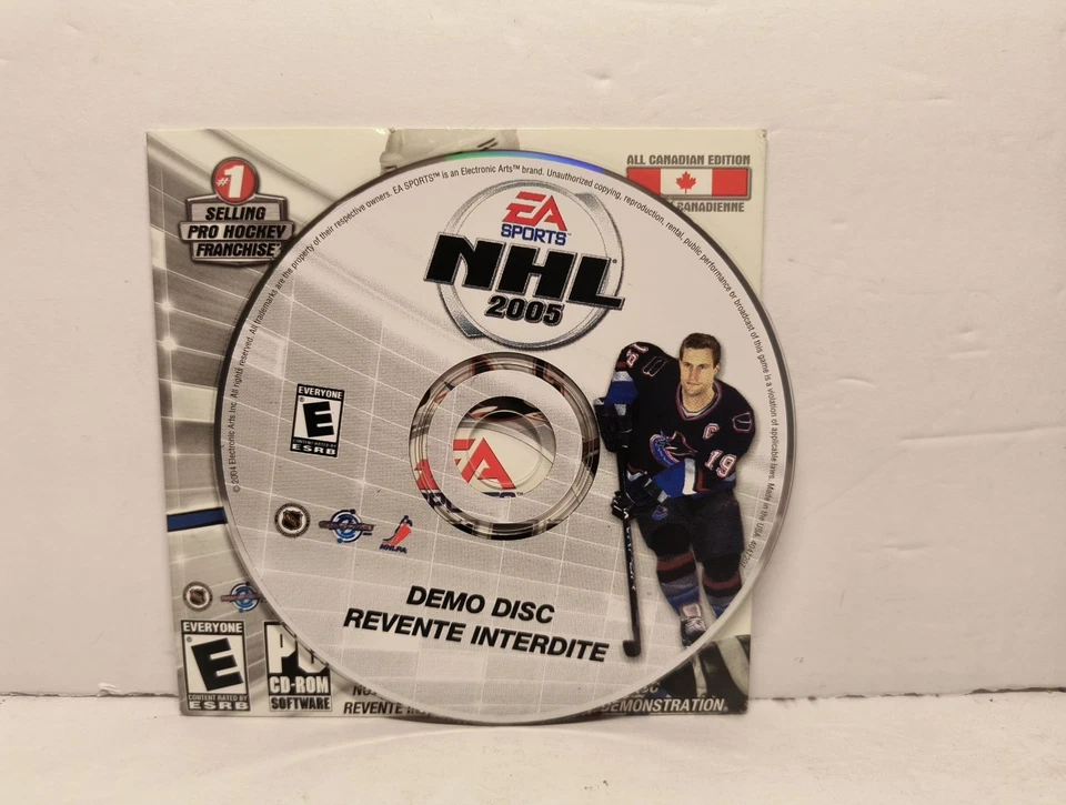 NHL 2005 EA Sports PC Demo Disc All Canadian Edition Not For Resale VG+ Vintage - Image 3 of 3
