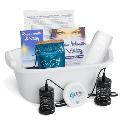Refreshing Ionic Foot Bath Machine - Detox Sea Salt Included