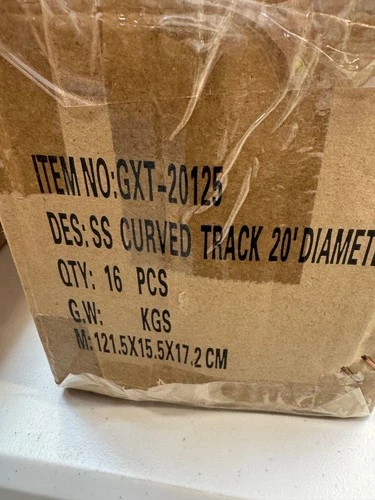 Aristo-Craft ART-20125 SS  Curve, 20’ Circle G Scale Tracks (16 Pieces)