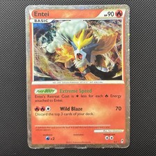 Entei (Shiny) - SWIRL Shiny Holo Rare - Call of Legends SL3 (SL03) - HP