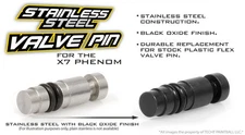 Techt Tippmann X7 Phenom Stainless Steel Valve Pin Black upgraded paintball part