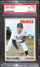 1970 Topps #687 Bob Priddy  PSA 8 NMMT C11026