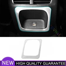 For Hyundai Sonata 20-2022 Silver Steel Rear USB Socket Switch Cover Strip Trim