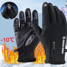 -10℃ Waterproof Winter Warm Ski Gloves Thermal Touch Screen Motorcycle Snow Men