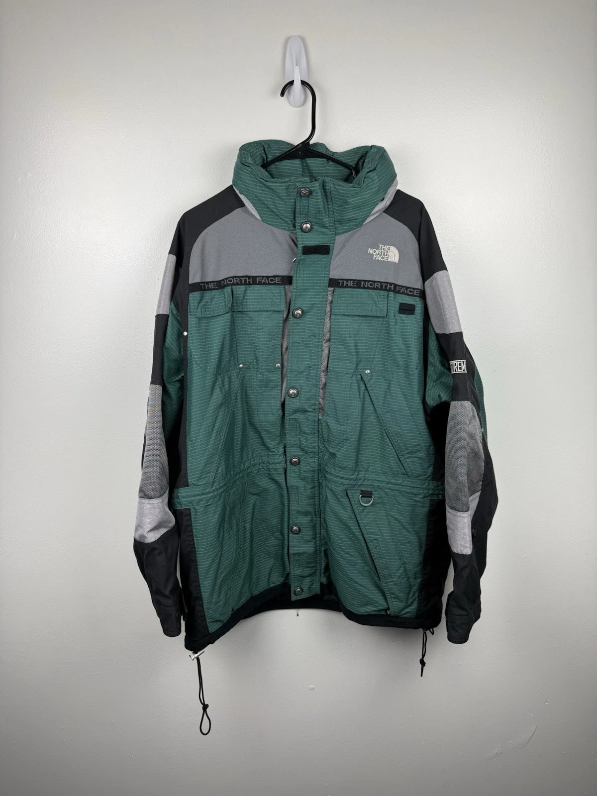 Vintage North Face Steep Tech Jacket Extreme Gear Green Mens Large Outerwear