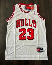 ⭐NEW Chicago BULLS Michael Jordan Jersey MJ White Throwback Hardwood S-XXL #23