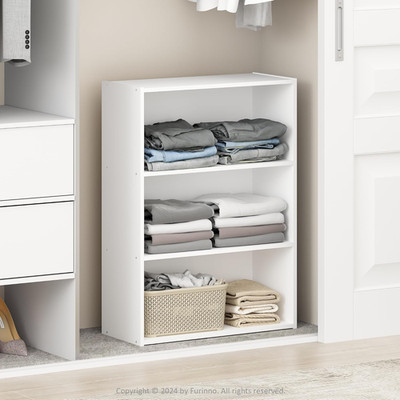 Reed Closet Organizers and Storage, 3-Tier Reversible Closet Shelves, Closet Org