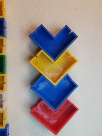 RARE Lego Bricks 1954-1955 LEGO - lot of 93 blocks - 3001old hollow bricks slots