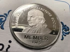 🪙🔥🚀 1975 STERLING .925 SILVER Franklin Mint Collectors Society Medallion Coin