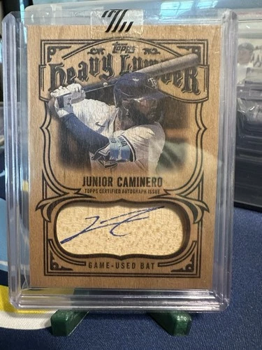2026 Topps Series 1 Junior Caminero Heavy Lumber Autographed Relics (RAW)