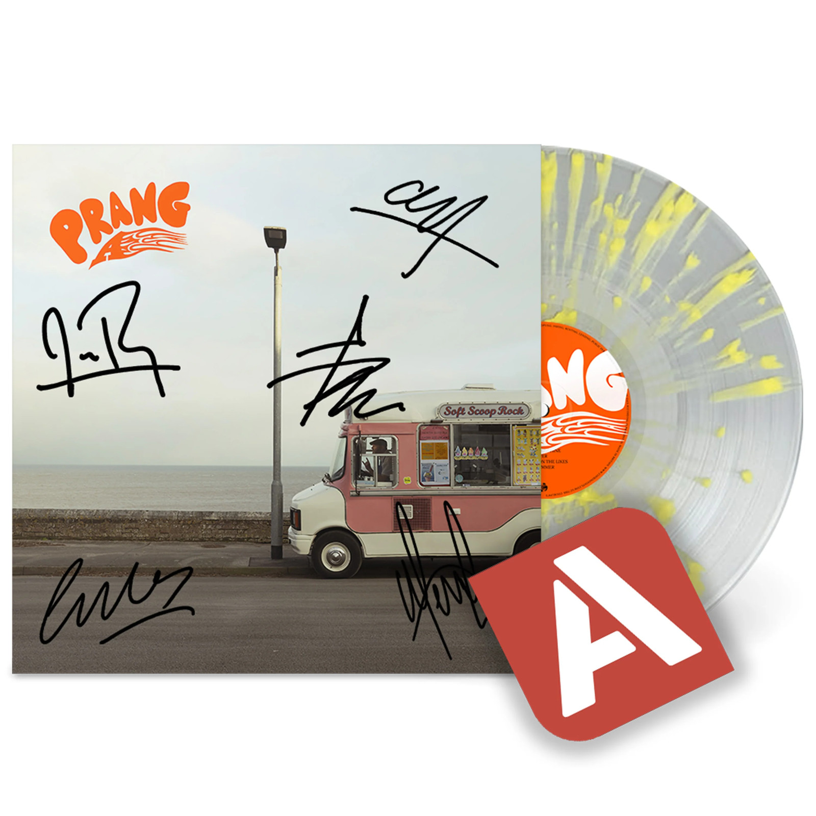 A | Prang | Vinyl LP - Clear with Yellow Splatter