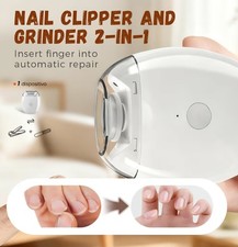 Universal Automatic Nail Grinder Polisher w/ LED Light 3-Speed Quiet Electric