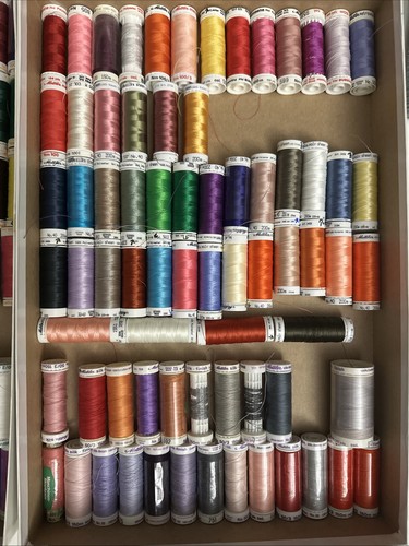 Lot Of 138 Mettler Spools Mercerized Cotton Polyester Silky Sheen Poly Sheen - Picture 3 of 7