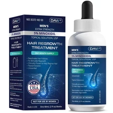 Davv - 5% Minoxidil for Men Hair Growth Serum with Biotin - EXP08/28 NEW