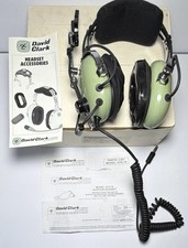David Clark Military Aviation Headset/ Micro H10-76 New Condition W/ Paperwork