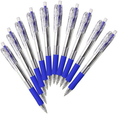 Oil-based ballpoint pen Tapuri Clip 0.5 Blue 10 Pieces B-BNS5-BL