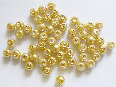 46pcs Beads 5x19mm Cream/Ivory Color Long Oval Imitation Acrylic Pearl Spacer