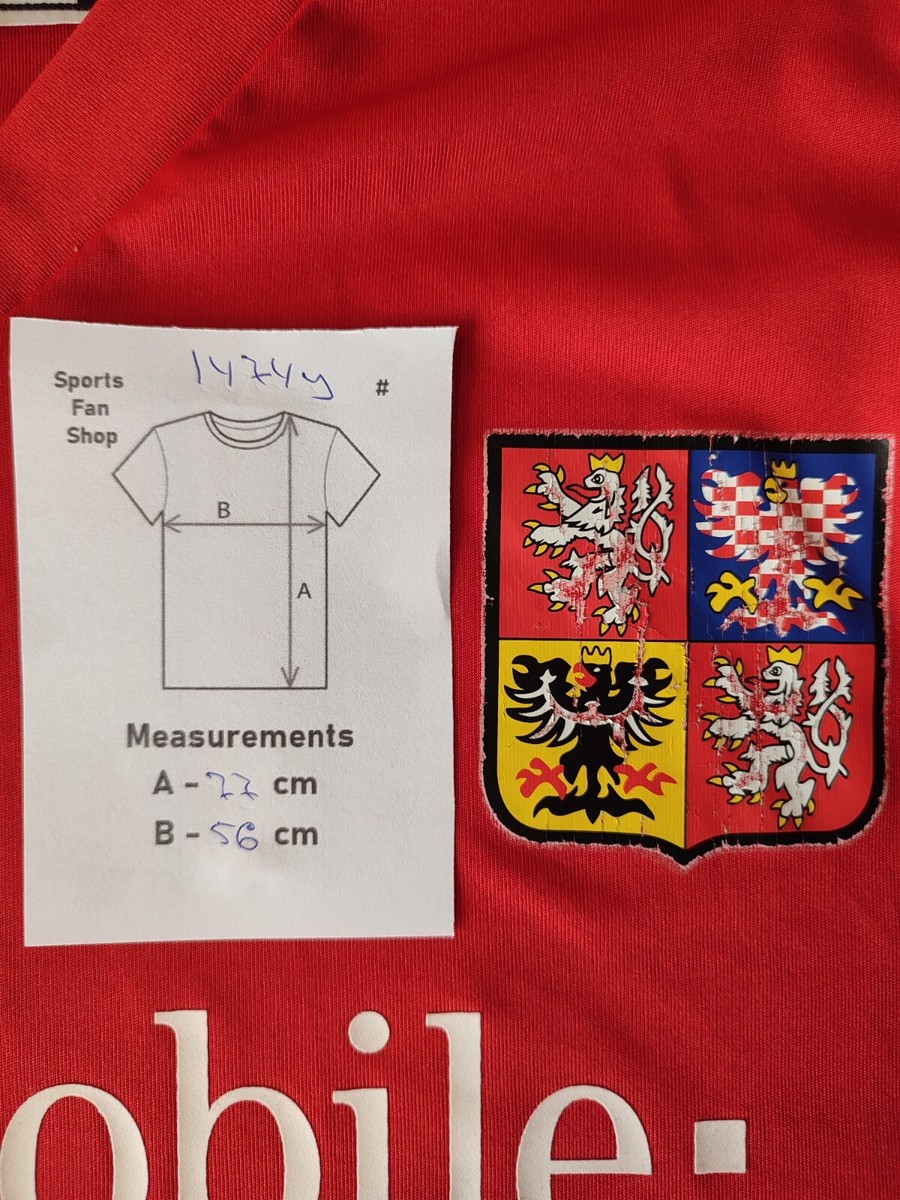 Czech Republic 2003 2004 home Size XL shirt jersey soccer Czech Republic 2003 2004 home Size XL shirt jersey soccer