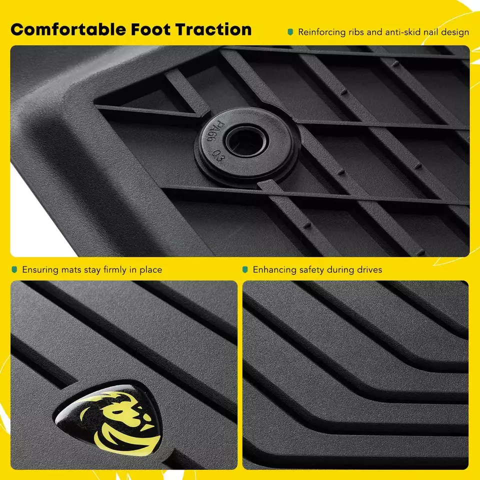 3x Filas Alfombrillas Negras Forros para BMW F10 520i 528i xDrive 535i Delantero y Trasero Foto 4 de 4