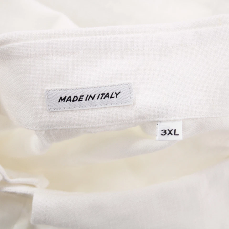 Camisa informal con botones Ingram nueva con etiquetas talla 3XL blanca lisa mezcla de algodón Foto 3 de 4