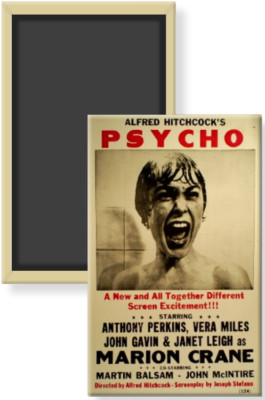 Psycho 1960 Film Poster Janet Lee  Shower Scene Image Refrigerator Magnet 2 x 3