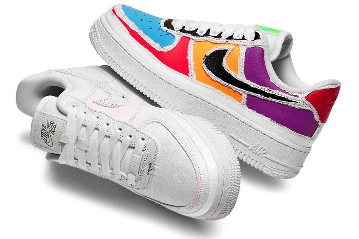 07 Lx Nike Af1 Tear Nike Air Force '07 LX Tear Away White Size UK BNIB - Main Image