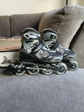 Bladerunner Rollerblades In-line Skates Phoenix Adjustable Size 1-4 Black Silver