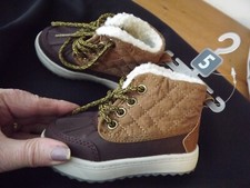 BaBy TODDLER SHOES NEW Oshkosh quilted high top NWT faux sheerling lined