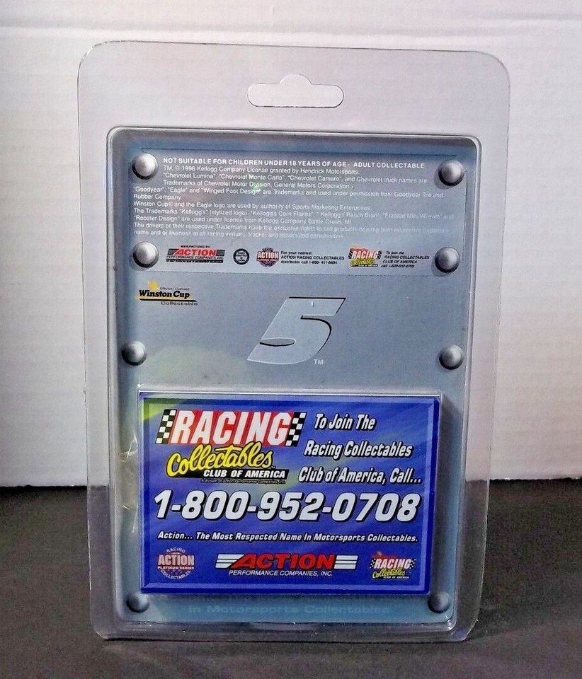 Terry Labonte 1996 Action LE #5 Kelloggs Iron Man 514 Consecutive Record Breaking Starts 124 Diecast Car Terry Labonte 1996 Action LE #5 Kelloggs Iron Man 514 Consecutive Record Breaking Starts 124 Diecast Car