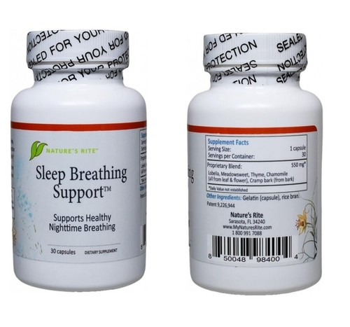 3 pack NEW Sleep Apnea Relief no more CPAP 30 Capsules Natures Rite - 第 3/4 張圖片