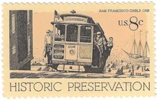 STAMP US SCOTT 1442 "Cable Car" 8 CENT 1971 MNH