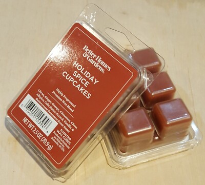 2 Pks/12 cubes BHG  Scented Wax: Holiday Spice Cupcakes (Citrus/Ginger/Orange +)