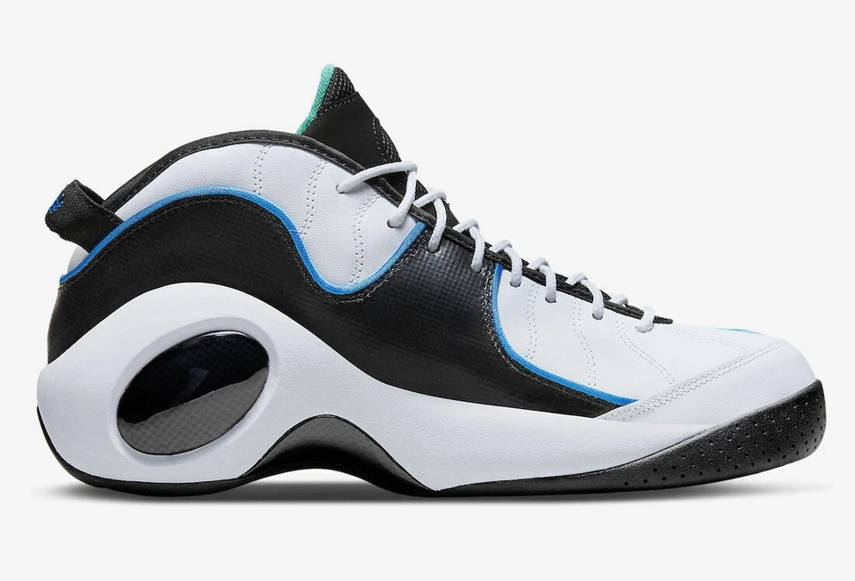 [DM0524-100] Nike Air Zoom Flight 95 Jason Kidd White/Photo Blue *NEW* - Image 3 of 4