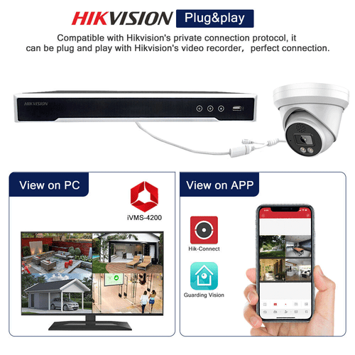 Hikvision 12MP 16CH 4K 8MP ColorVu MIC Outdoor Security Camera CCTV System Kit - Picture 12 of 27