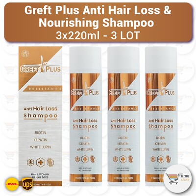 Greft Plus Anti Hair Loss & Nourishing Shampoo - 3 SET (3x220ml)