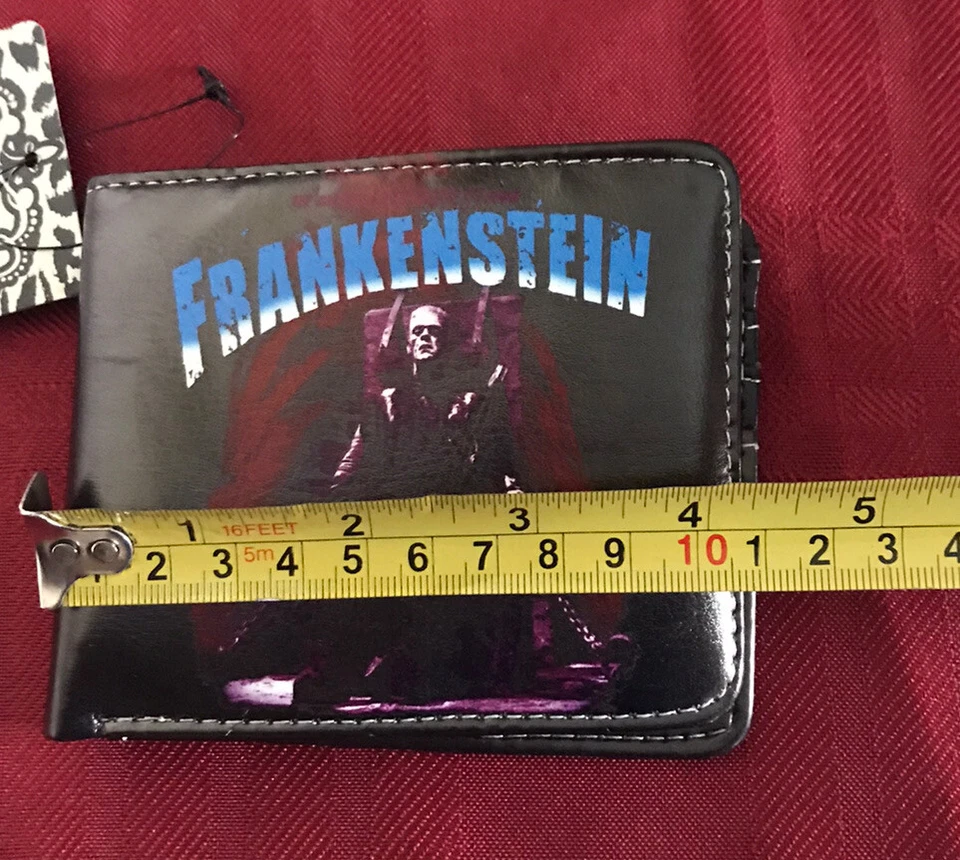Billetera Frankenstein Universal Monsters Rock Rebel para hombre NUEVA Foto 3 de 4